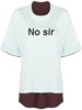 No Sir layered T-shirt