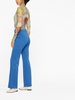 logo-charm flared trousers