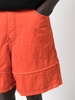 contrast stitching bermuda shorts