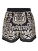 paisley-print shorts