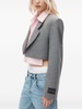 layered cropped blazer