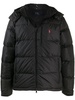 hooded padded down jacket