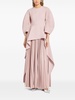 Maia draped pleated gown