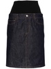 hybrid denim midi skirt 