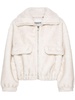 faux-fur bomber jacket