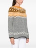 patterned-jacquard sweater