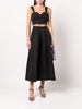 Leighton pleated A-line skirt