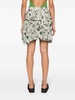 Keira mix-print silk miniskirt