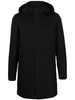 concealed-fastening hooded jacket