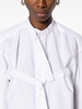 buckle-fastening cotton shirt