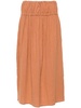 elasticated-waistband midi skirt