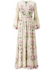 Pensées Sauvages silk maxi dress