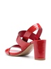 75mm patent leather sandals