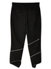 zip wool cropped trousers