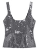 Silver Sequinned Tank Top