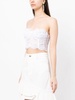 lace embroidery bustier top