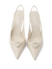 75mm Saffiano leather slingback pumps