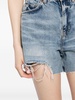 acid-wash denim shorts