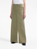 wide-leg stretch-cotton trousers