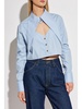 Cut-off Heart cropped shirt