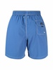 logo-patch flap-pocket swim shorts 