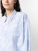 cloud-print long-sleeved shirt