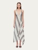 asymmetric striped dress