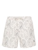 paisley-print swim shorts