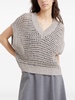 V-neck knitted vest