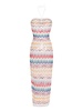 zigzag-print halterneck maxi dress