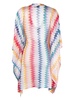 zigzag crochet-knit kaftan