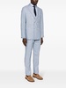 striped linen suit