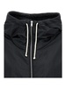 Black Crop Padded Jacket with Drawstring in Polyamide and Silk Woman