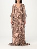 graphic-print silk maxi dress