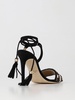 Elisabetta Franchi sandals in suede with beads