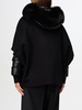 Moorer down jacket with cape and hood with fur