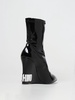 Flat booties women Moschino Couture