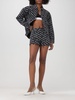 Asymmetric-Hem Logo Print Jacket