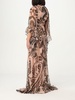 graphic-print silk maxi dress