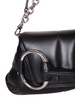 Horsebit Chain Black Medium Shoulder Bag