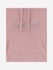 Mc2 Saint Barth Cotton Hoodie With Rhinestone Logo