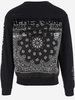 Cotton Sweatshirt With Bandana Pattern