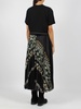 Sacai Graphic Printed Pleated Crewneck Dress