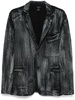 Black Shadow Felted Rever Jacket