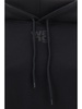 Puff Logo Hoodie In Structured Terry Sweatshirts Black