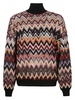 Missoni Oversized Chevron High-Neck Jumper