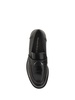 Seal Embellished Leather Penny Loafers