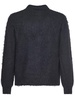 Brushed Super-kid Mohair Knit Polo Sweater