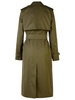 Burberry Green Cotton Blend Trench Coat