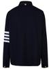 Thom Browne '4 Bar' Navy Wool Blend Jacket Man